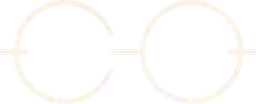 Paire de lunettes rondes à monture beige et verres foncés, design minimaliste et pixelisé.